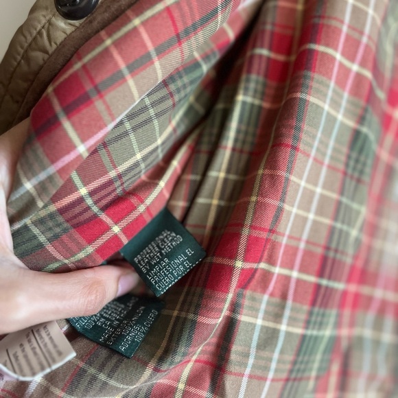 Lauren R.L Equestrian Quilted Nylon Leather Trimmed Jacket - Picture 13 of 16